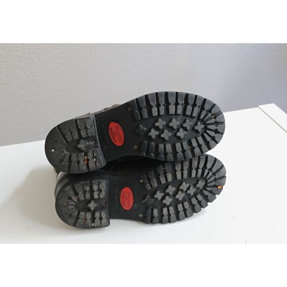 1990's Vintage Skechers Leather Work Boots ~ Women's 6 to 6-1/2 ~ Block Heel - Picture 5 of 11